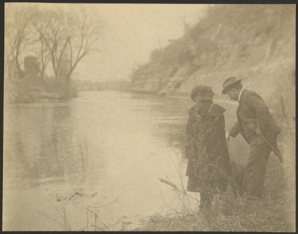 Louis Fleckenstein, [Couple at Lake Side]