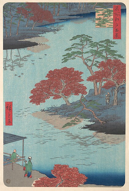 Utagawa Hiroshige, Inside the Akiba Shrine at Ukeji