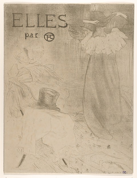 Henri de Toulouse-Lautrec, Elles (portfolio cover)