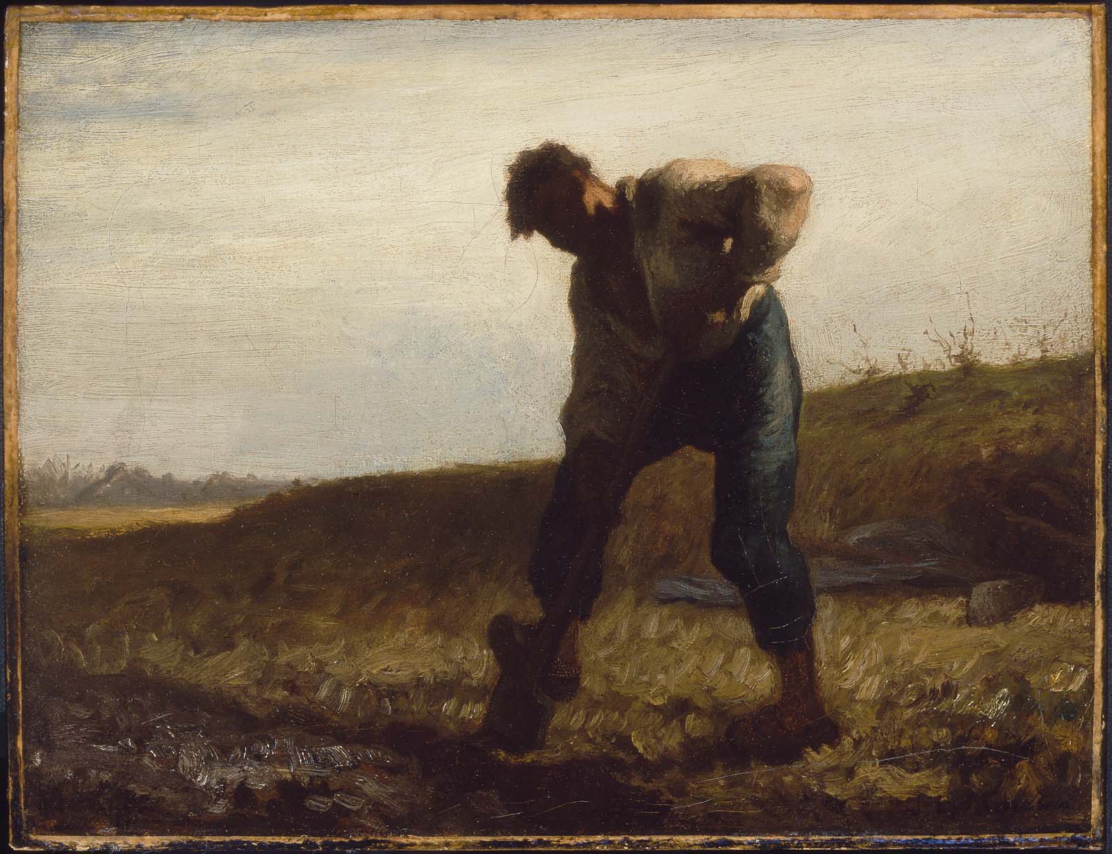 Jean-François Millet, Man Turning over the Soil