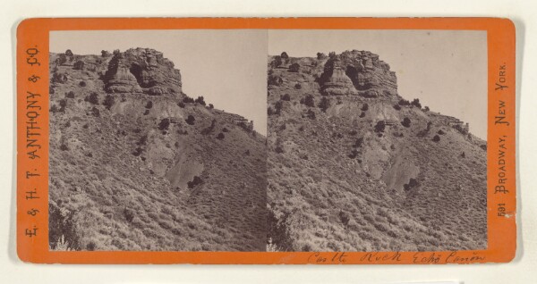 Edward and Henry T. Anthony & Co., Castle Rock, Echo Canyon. Union Pacific Rail Road.