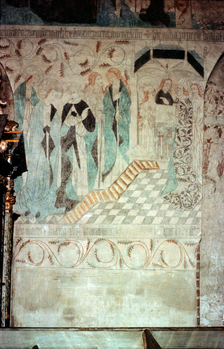 Ola Ehn, Kalkmålning i Vendels kyrka, Uppland 1961