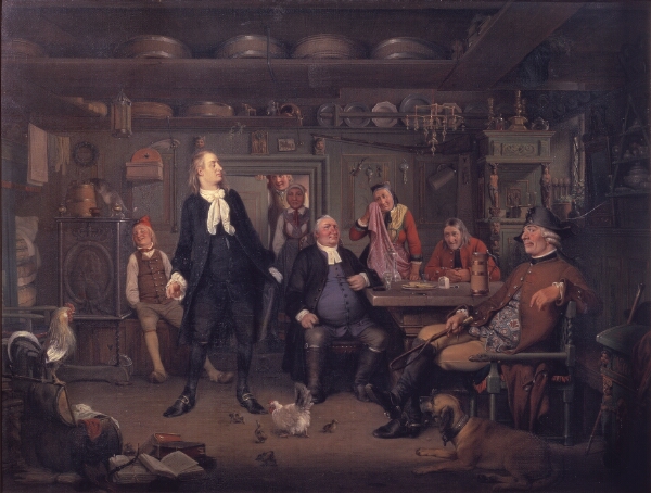 Wilhelm Marstrand, Fra Ludvig Holbergs "Erasmus Montanus", III akt, 3. scene