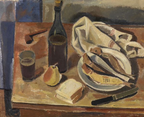 Gustave De Smet, Still Life with Herring