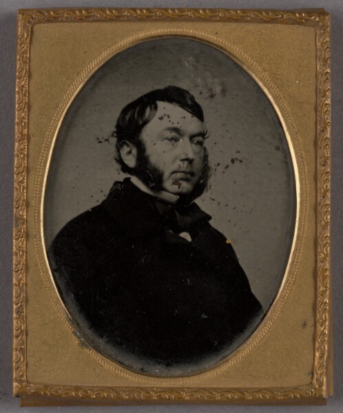 Unknown, [Portrait of a Seated Man with Muttonchop Whiskers]