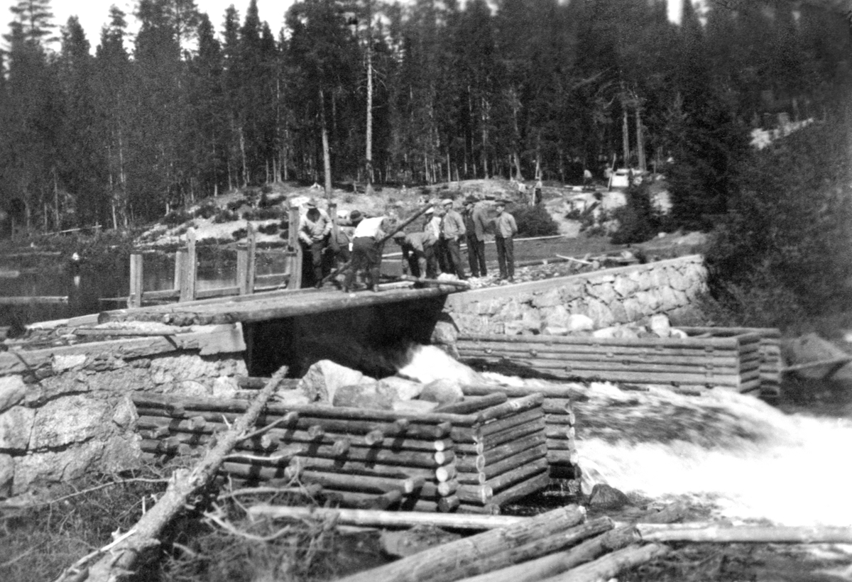 Anno Domkirkeodden, DEMNING, MATTISDAMMEN, FØRSTE LUKE ÅPEN, FOLK, ROMEDAL ALLMENNING