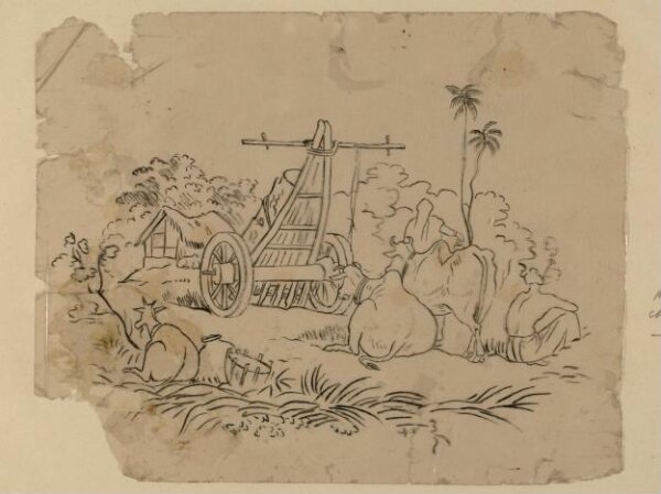 Unknown, One of sixty-three paintings depicting occupations, festivals and ships.