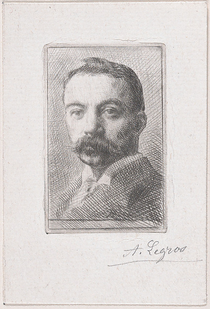 Alphonse Legros, Portrait of Edward D. Adams