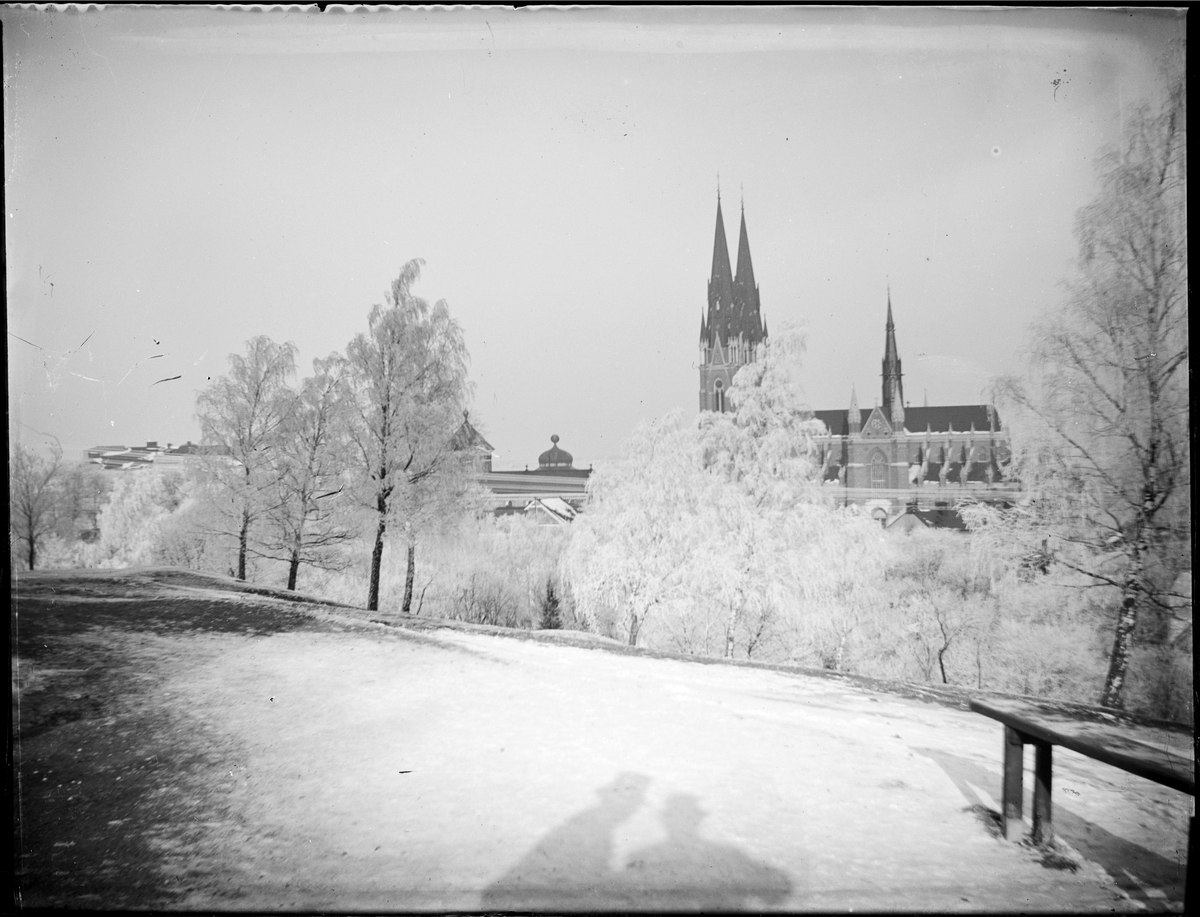 Okänd,, Vy från Slottsbacken, Uppsala