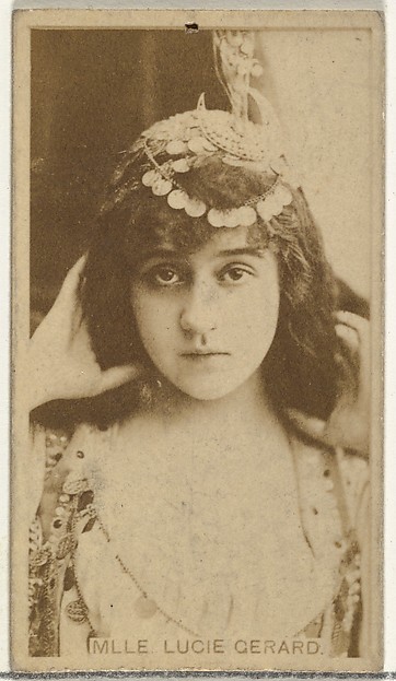 W. Duke, Sons & Co., Mlle. Lucie Gerard, from the Actors and Actresses series (N145-8) issued by Duke Sons & Co. to promote Duke Cigarettes