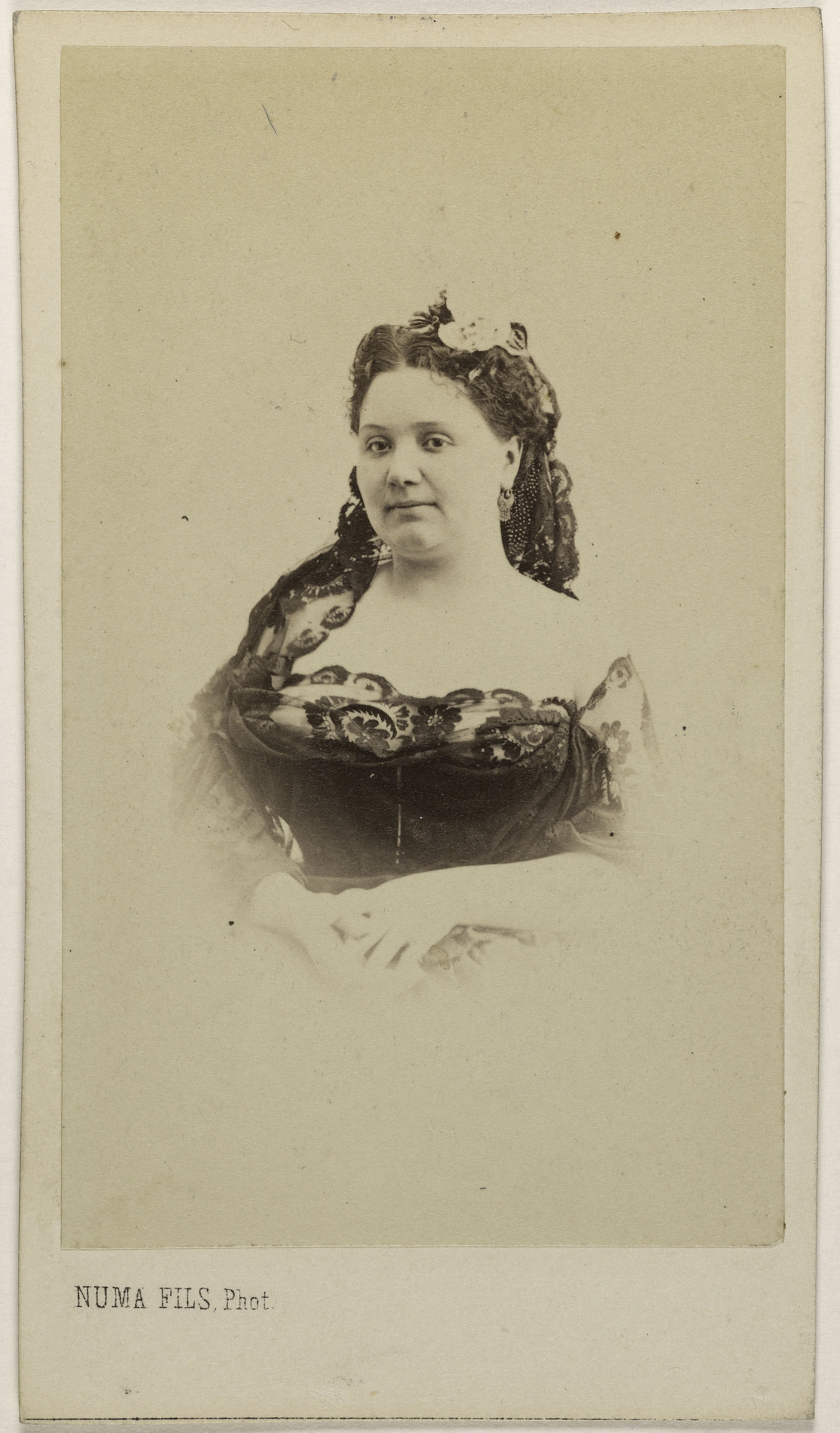 Numa Fils, Portrait de Bellamy, Maria, (1835-), (actrice)