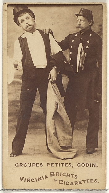 Allen & Ginter, Groupes Petites, Godin, from the Actors and Actresses series (N45, Type 1) for Virginia Brights Cigarettes