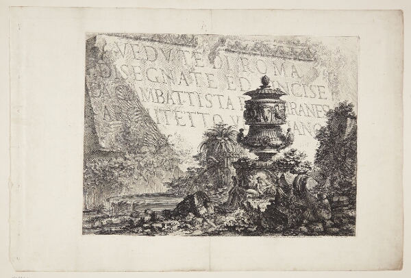 Giovanni Battista Piranesi, Udsigter fra Rom. Titelblad