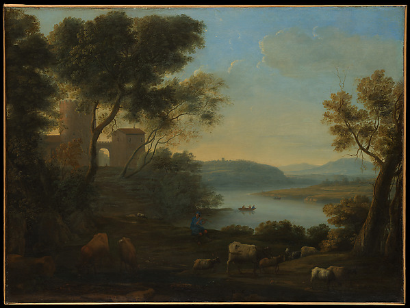Claude Lorrain (Claude Gellée), Pastoral Landscape: The Roman Campagna