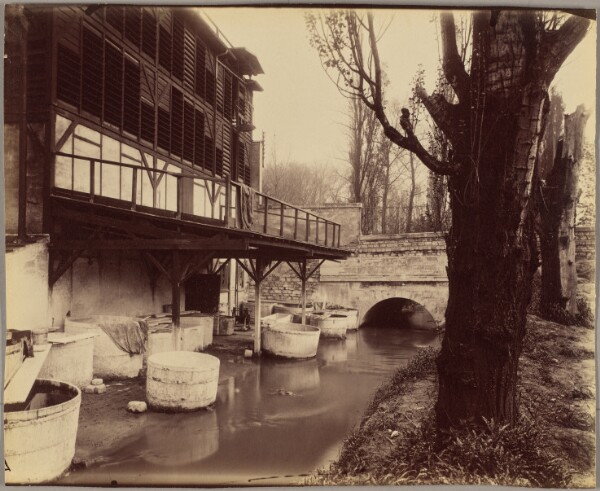 Eugène Atget, Porte d'Italie, La Bièvre à la sortie de Paris