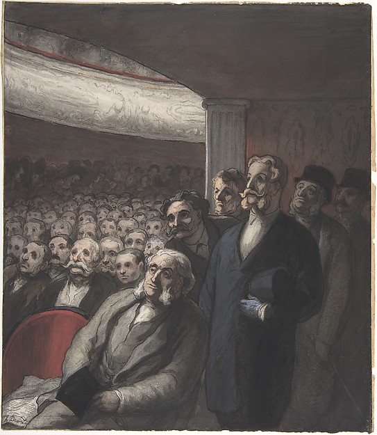 Honoré Daumier, A Theater Audience