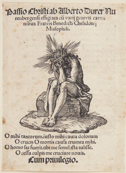 Albrecht Dürer, Titelblad med Kristus som smertensmand