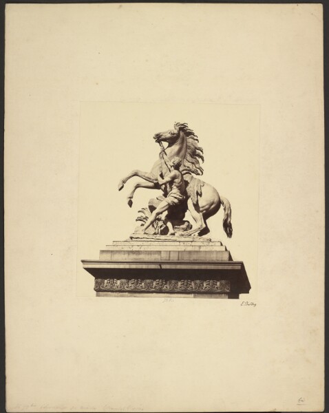 Édouard Baldus, [Chevaux de Marly, Champs Élysées]