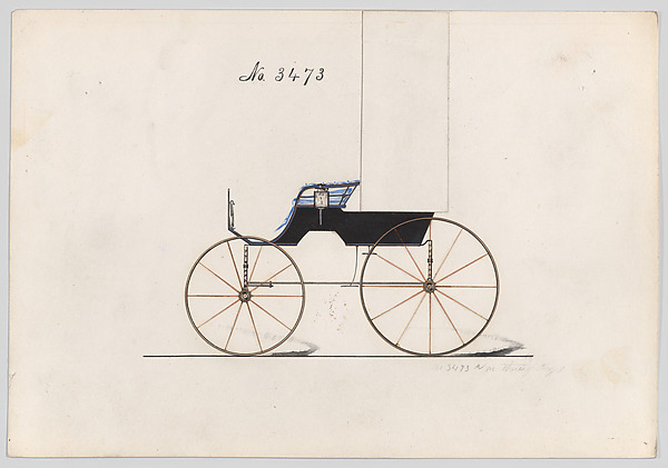 Brewster & Co., Design for T-Cart, no. 3473