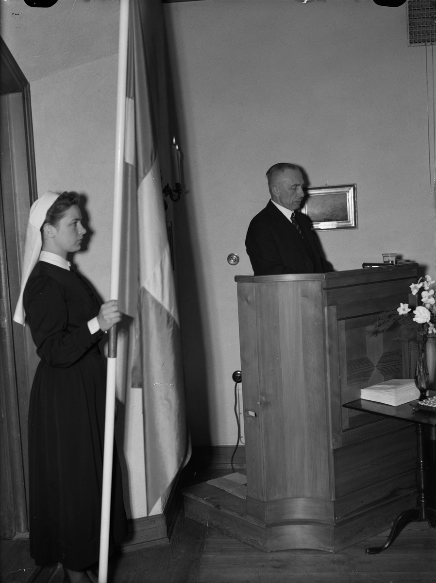 Paul Sandberg, Professor Gunnar Nyström holds the solemn speech at the Nursing Inauguration in the High School at the Nursing Home of the Academic Hospital