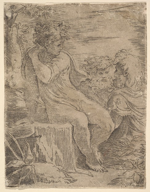 Anonymous, Italian, 16th century, Youth with two old Men
