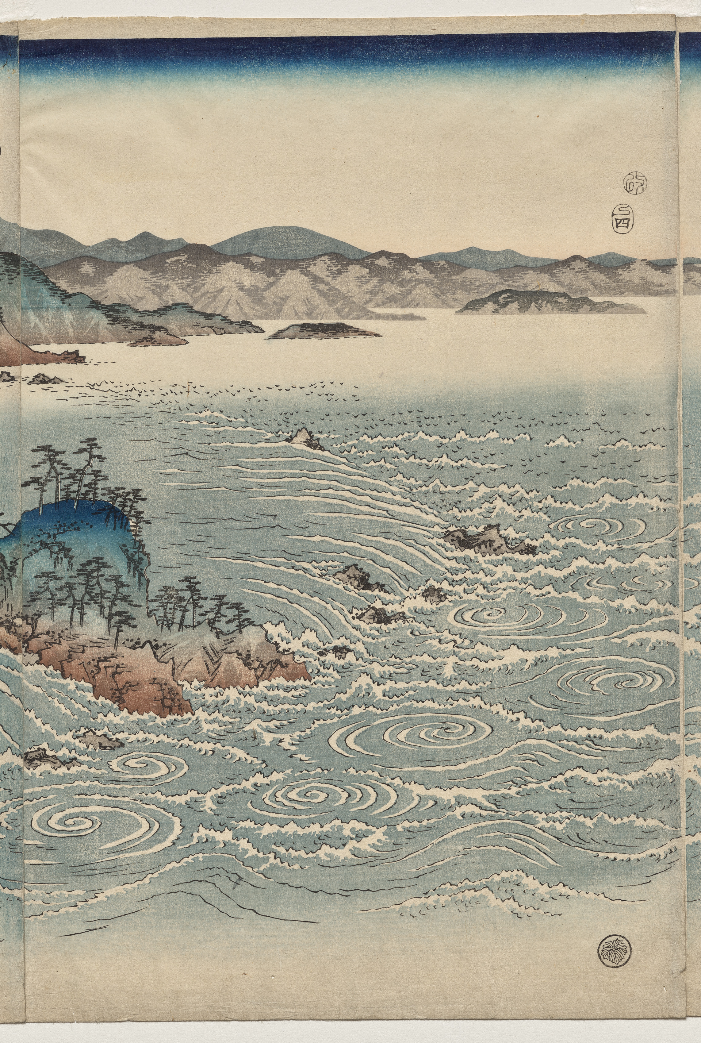 Utagawa Hiroshige, The Whirlpools of Awa
