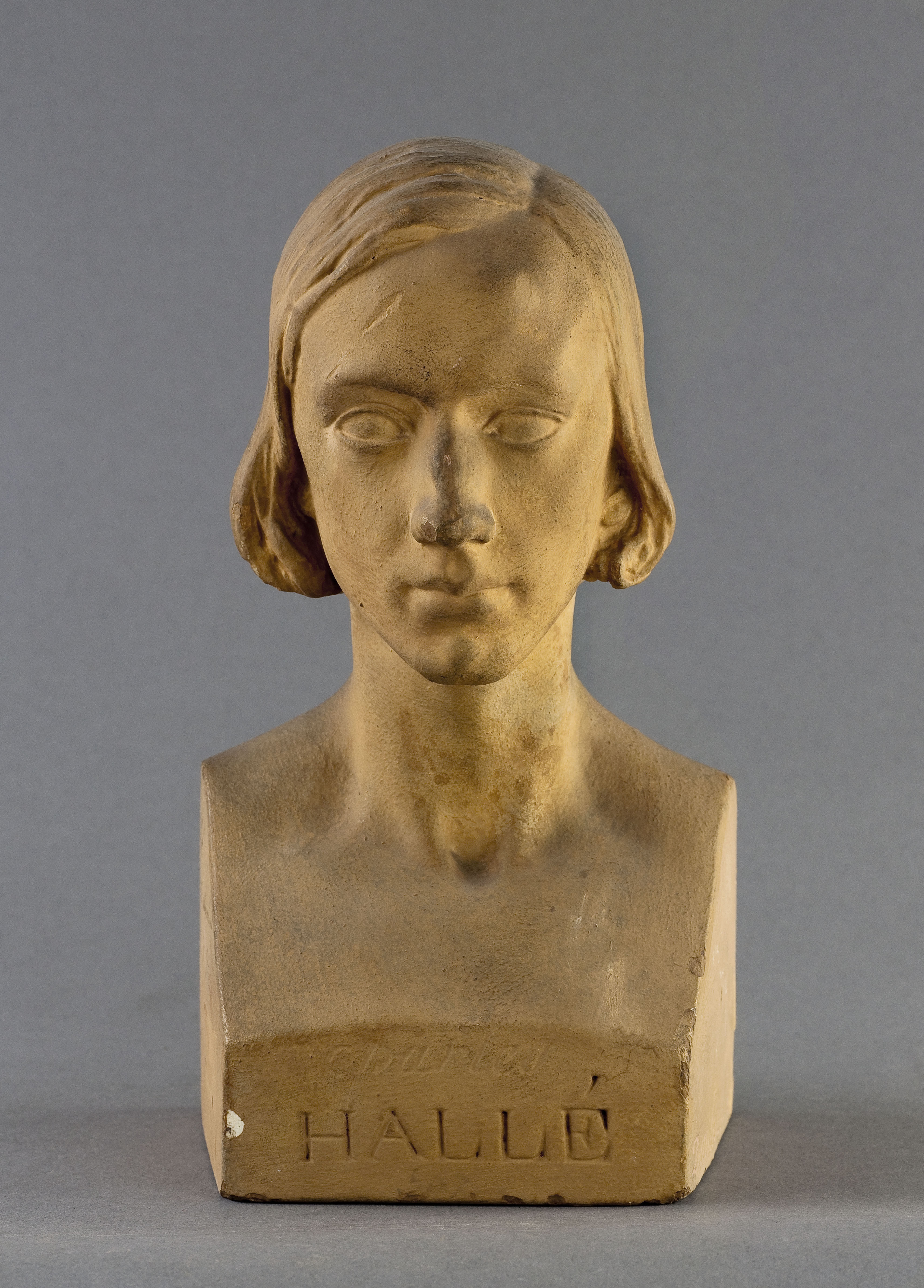 Jean Pierre Dantan, Portrait sérieux du pianiste Charles Hallé (1819-1895).