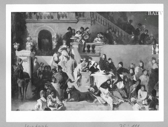 Hans Makart, sketch for a party-scene