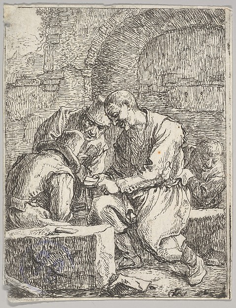 Thomas Wijck, Players at Cards
