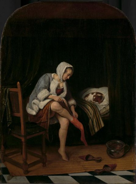 Jan Havicksz. Steen, Het toilet