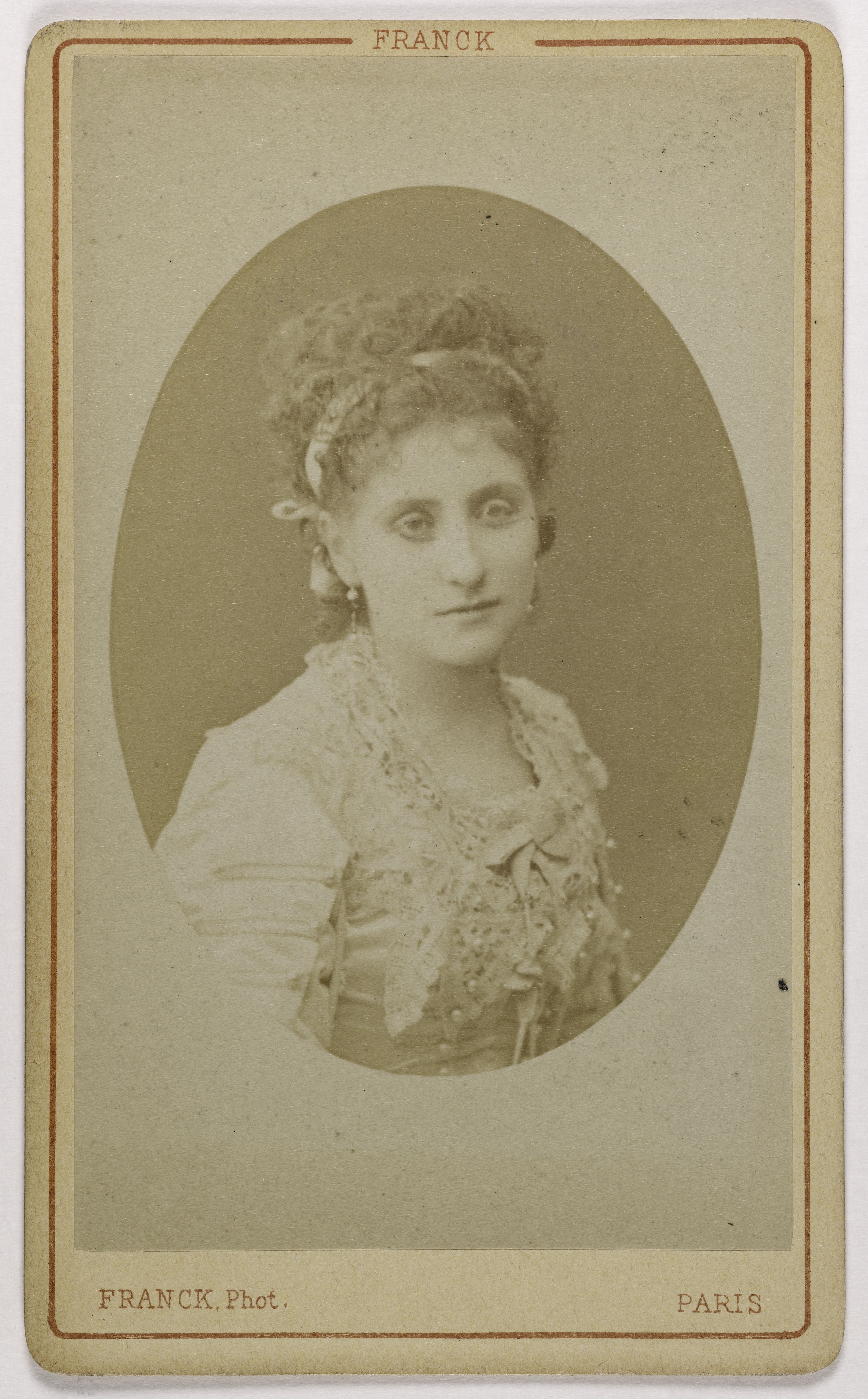 Franck, Portrait de Juliette Bilbaut-Vauchelet (1855-1924), (chanteuse lyrique à l'Opéra Comique)