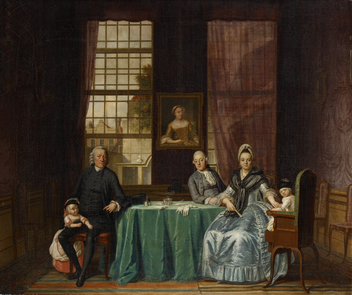 Hendrik Pothoven, Family portrait in an interior