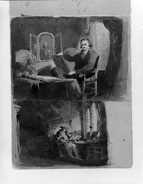 Thomas Sully, Abraham Francen, the Scholar (from Sketchbook)