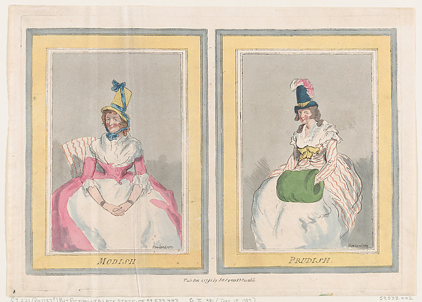 Thomas Rowlandson, Modish and Prudish