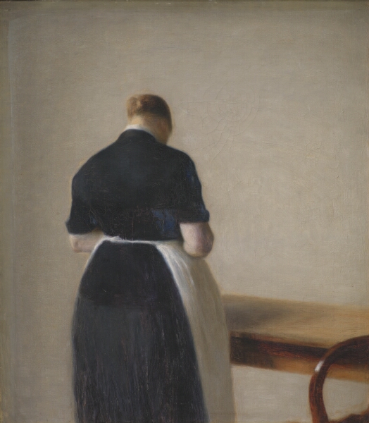 Vilhelm Hammershøi, Kvindefigur set fra ryggen