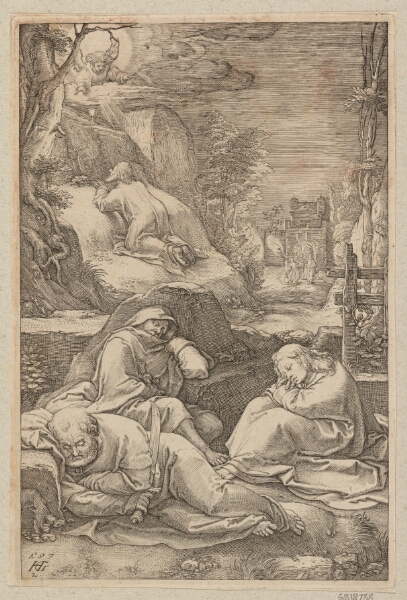Hendrick Goltzius, Jesus i Getsemane have