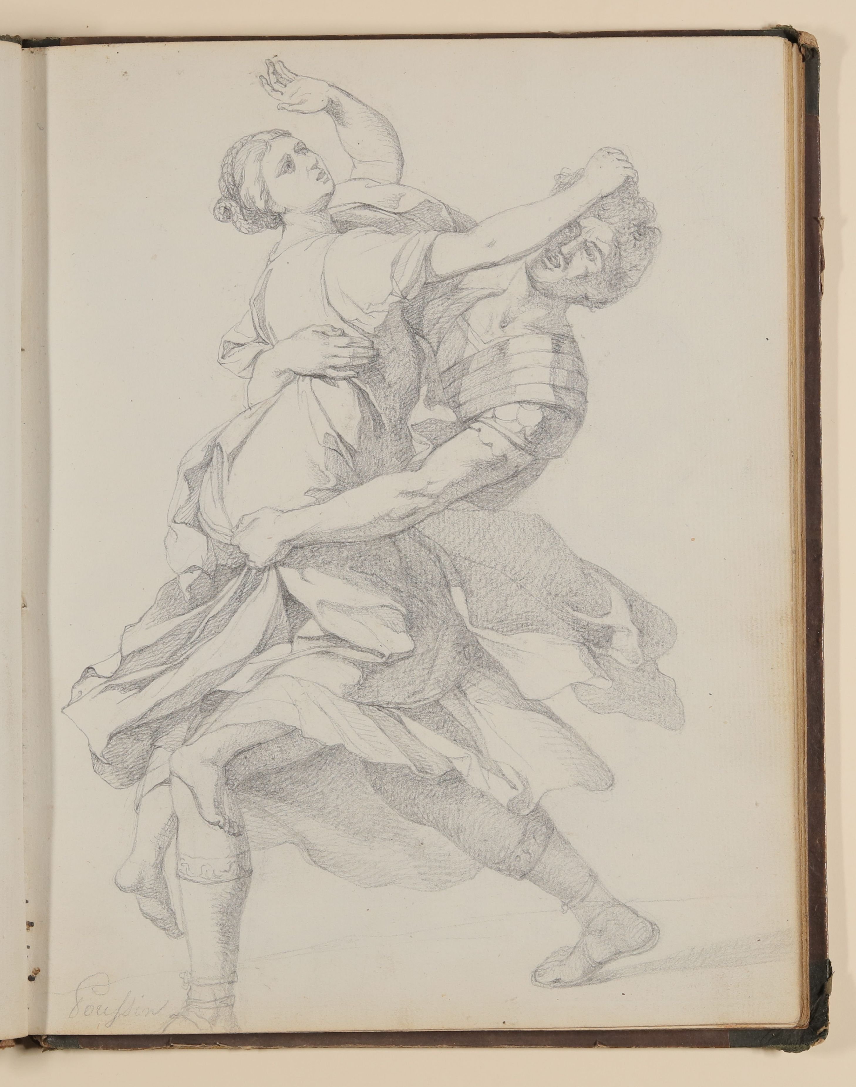 Louis Thomassin, Raub der Sabinerinnen, Teilkopie nach Nicolas Poussin [aus einem Skizzenbuch von unbekannter Hand, evtl. des Louis Thomassin]