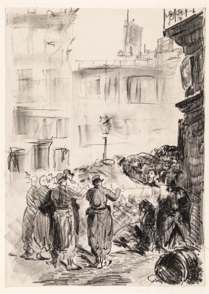 Édouard Manet, La barricade. Scéne de la Commune de Paris