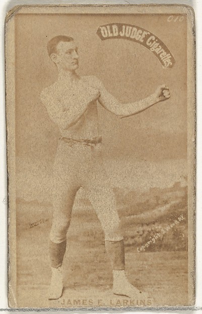 Goodwin & Company, James E. Larkins, from the Celebrities and Prizefighters series (N174) for Old Judge Cigarettes