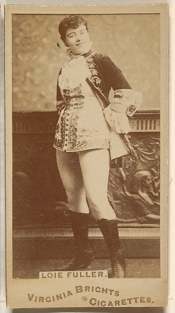 Allen & Ginter, Loie Fuller, from the Actors and Actresses series (N45, Type 1) for Virginia Brights Cigarettes