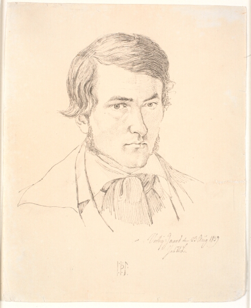 Johan Thomas Lundbye, Selvportræt