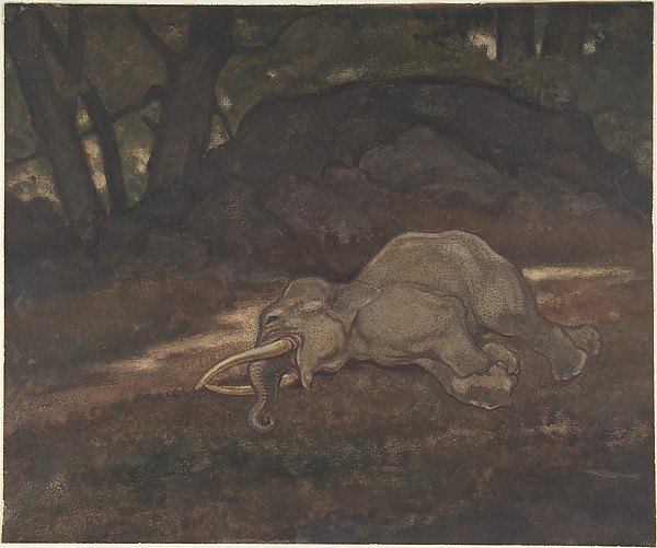Antoine-Louis Barye, Sleeping Elephant