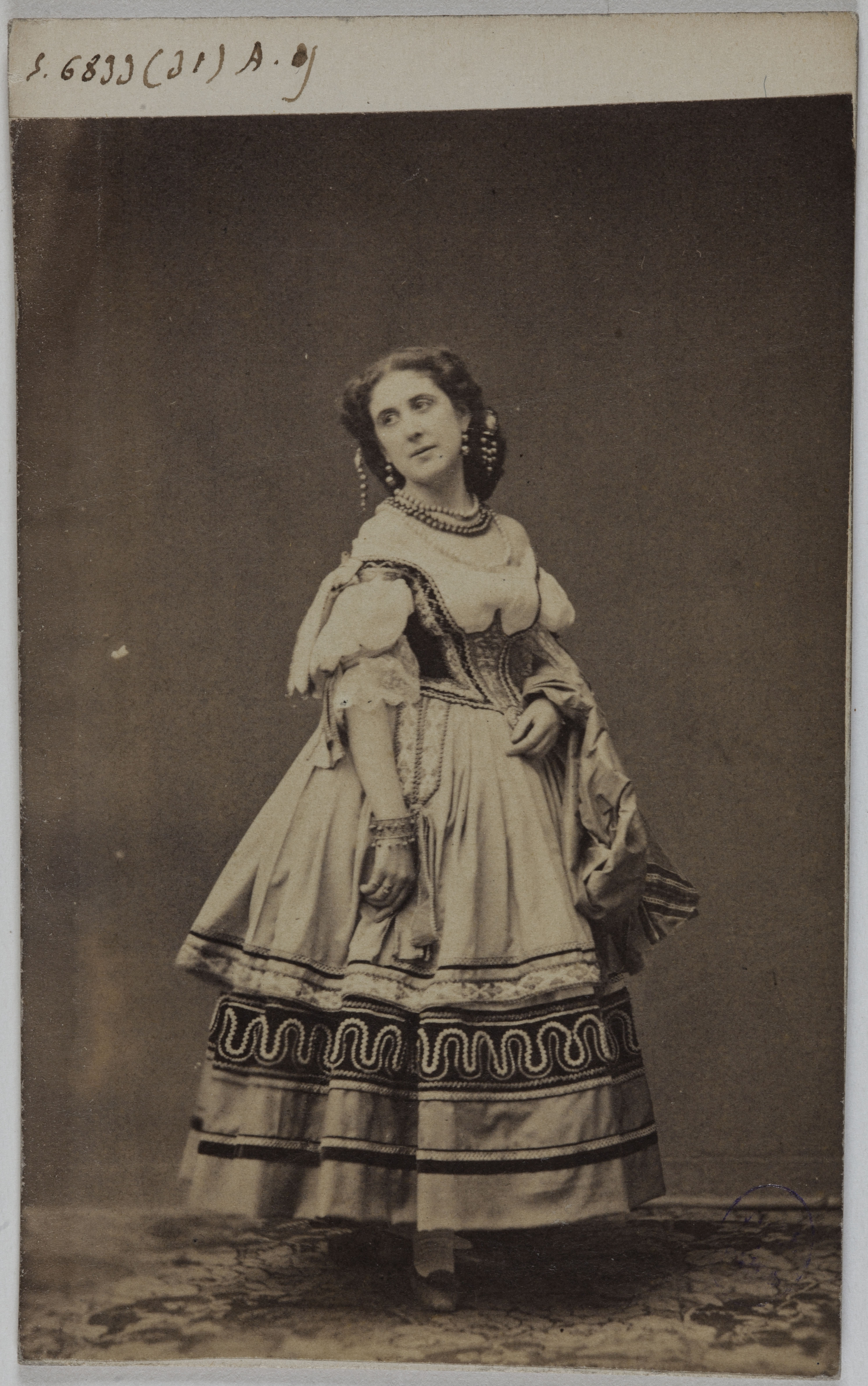 Anonyme, Portrait de Blanche Baretti (1838-1877), (actrice)
