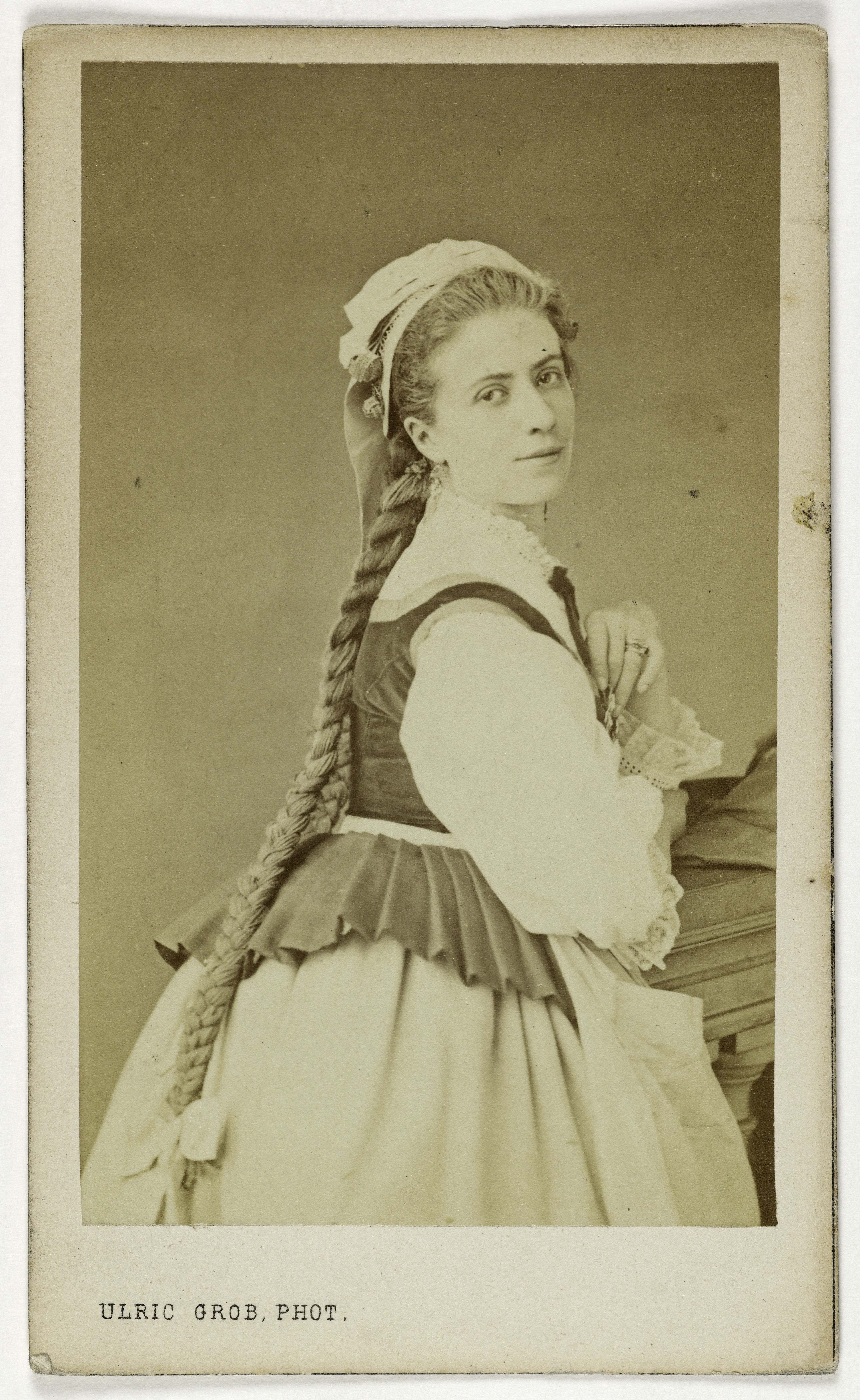 Ulric Grob, Portrait d'Hélène Guyot ou Guyon, (actrice au théâtre de la Gaité)