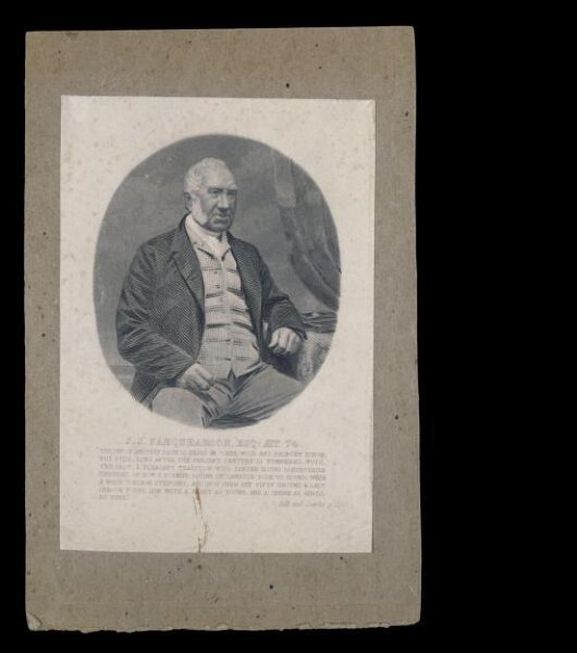 Unknown, J.J. Farquharson, Esq: Aet 74