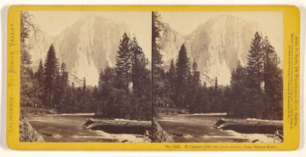 John P. Soule, El Capitan (3100 feet above Valley), from the Merced River.