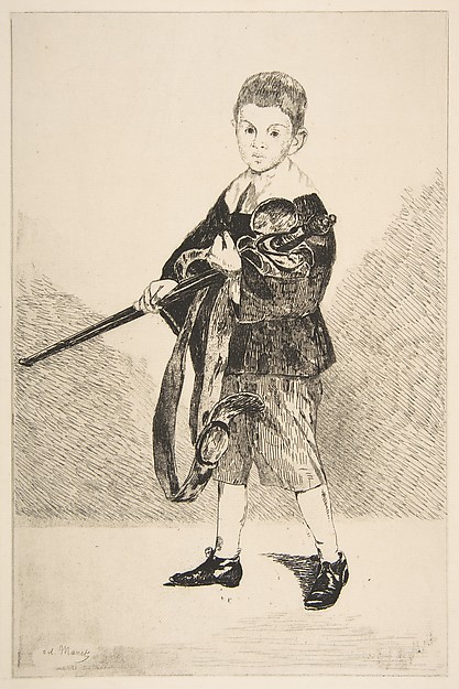 Edouard Manet, Boy with a Sword, Turned Left