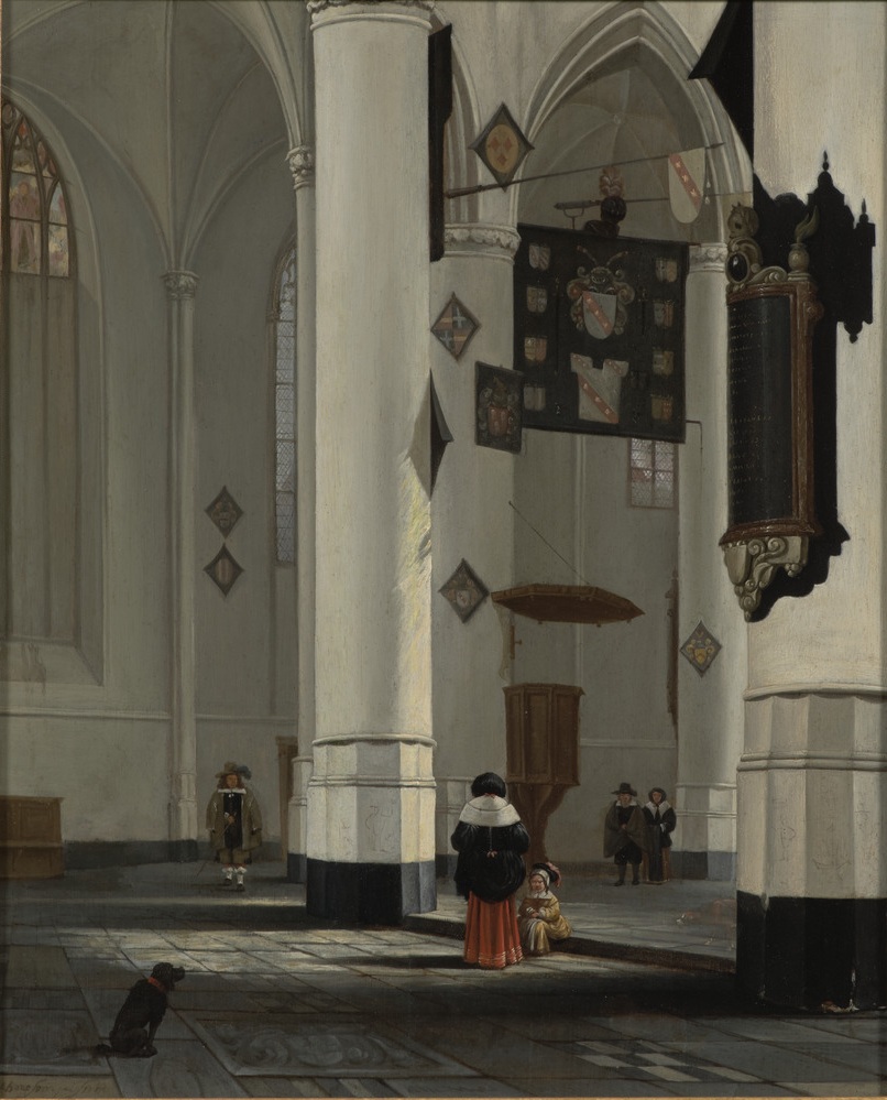 Anthonie van Borssom, interior of a. church