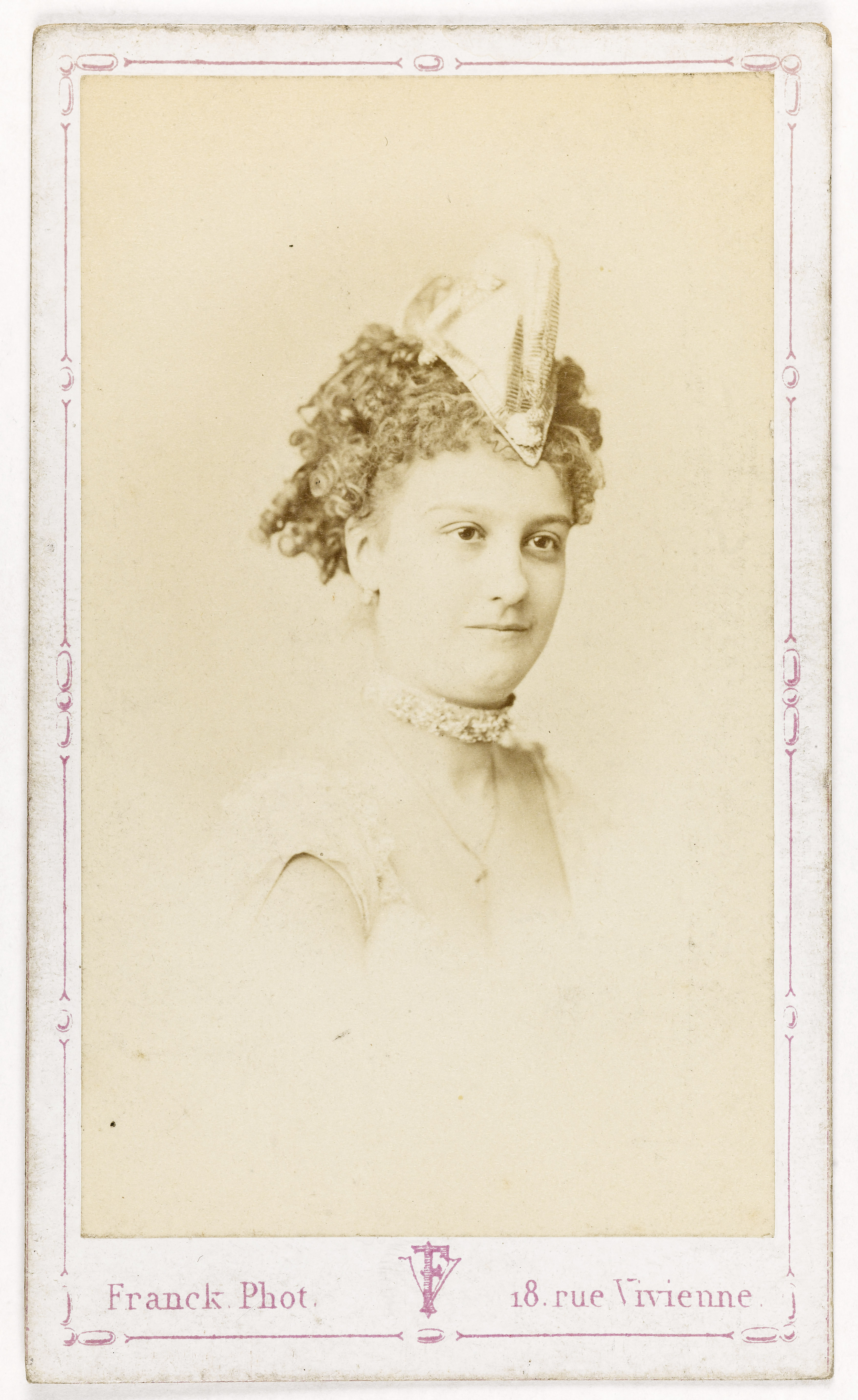 Franck, Portrait de Rose Thé, (18-1912), (danseuse, actrice)