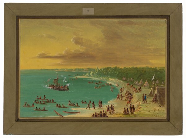 George Catlin, First Sailing of the Griffin on Lake Erie.  August 7, 1679